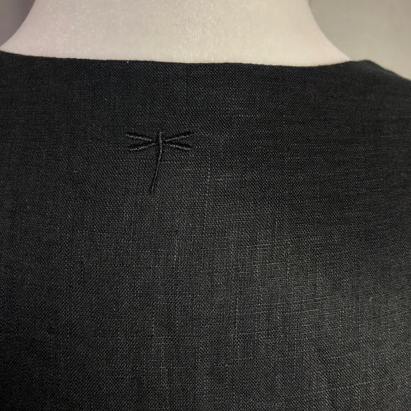 Tyler Boe Black Linen Midi Tier Dress. Size XS - Picture 8 of 11